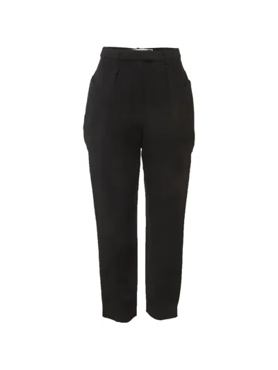 Pre-owned Iro Pleated Tailored Trousers In Black