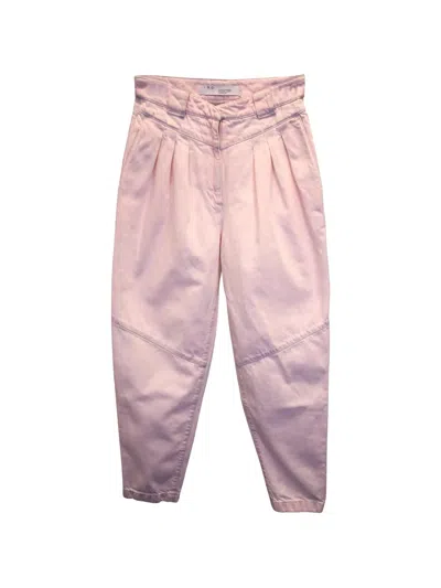 Pre-owned Iro Pleated Tapered Trousers In Pink