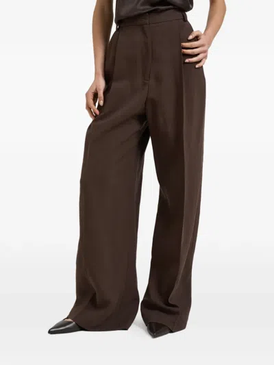 Iro Pleated Trousers In Brown