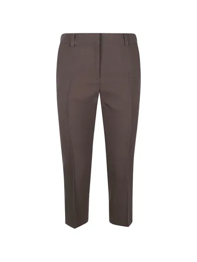 Iro Hemis Slim-fit Cropped Tailored Pants In Gray