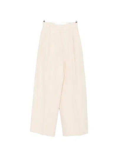 Iro Pleated Wide-leg Trousers In Neutral