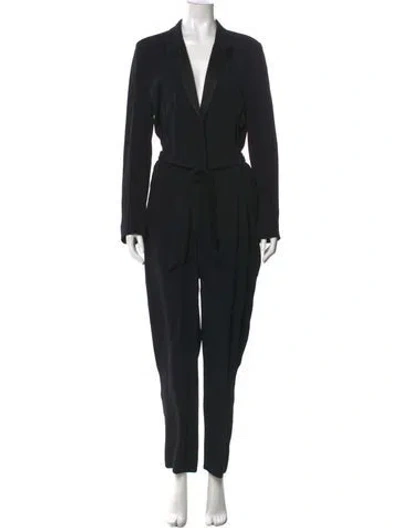 Pre-owned Iro Plunge Neckline Jumpsuit In Black