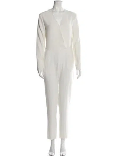 Pre-owned Iro Plunge Neckline Jumpsuit In Neutral