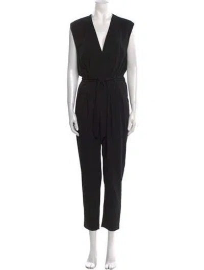 Pre-owned Iro Plunge Neckline Jumpsuit W/ Tags In Black