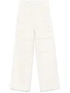 Iro Polina Cotton Blend Trousers In Beige