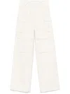 Iro Polina Cotton Blend Trousers In Beige
