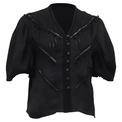 Iro Poyra Blouse In Black Viscose