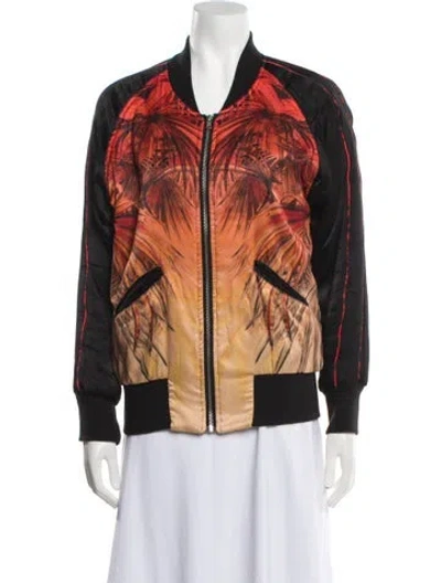 Pre-owned Iro Printed Bomber Jacket In Orange