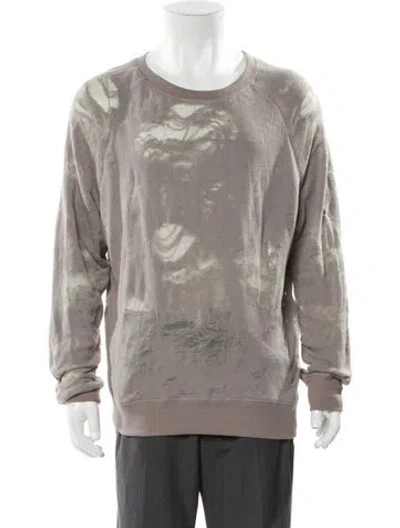 Pre-owned Iro Printed Crew Neck Pullover In Gray
