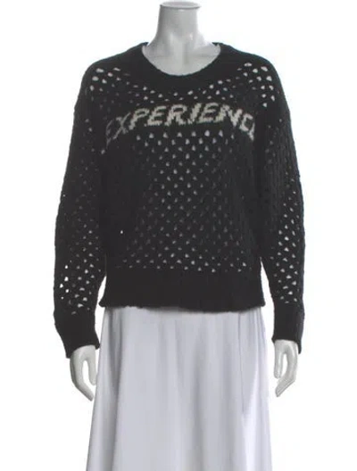 Pre-owned Iro Printed Crew Neck Sweater In Gray