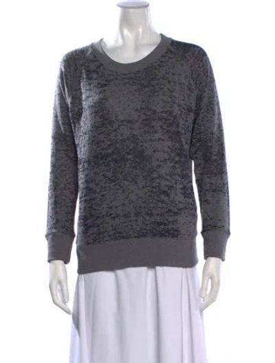 Pre-owned Iro Printed Crew Neck Sweatshirt In Grey