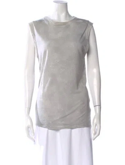 Pre-owned Iro Printed Crew Neck Top In Neutral