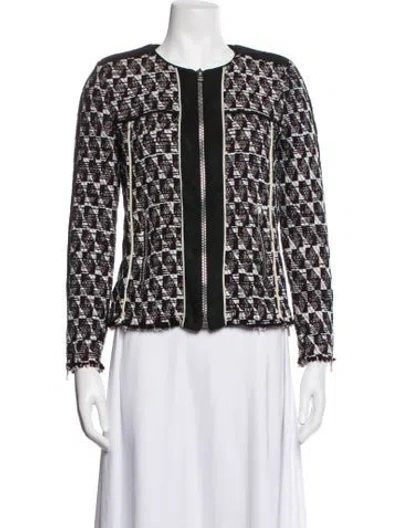 Pre-owned Iro Printed Evening Jacket In Black
