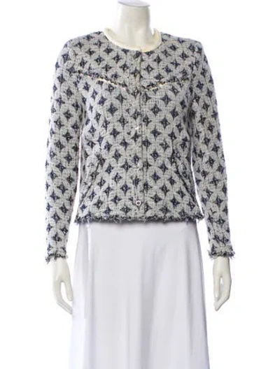 Pre-owned Iro Printed Evening Jacket In Blue