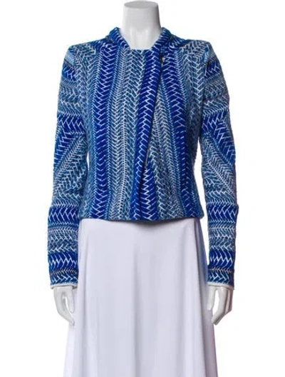 Pre-owned Iro Printed Evening Jacket In Blue
