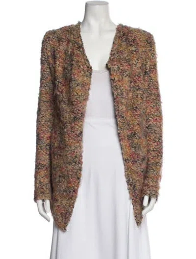Pre-owned Iro Printed Evening Jacket In Brown