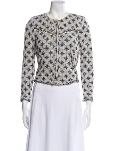 Pre-owned Iro Printed Evening Jacket In Gray