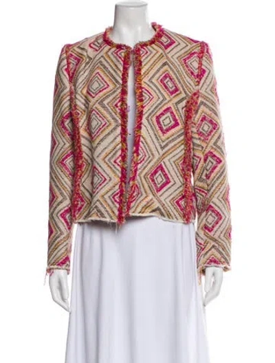 Pre-owned Iro Printed Evening Jacket In Neutral