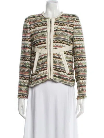 Pre-owned Iro Printed Evening Jacket In Neutral