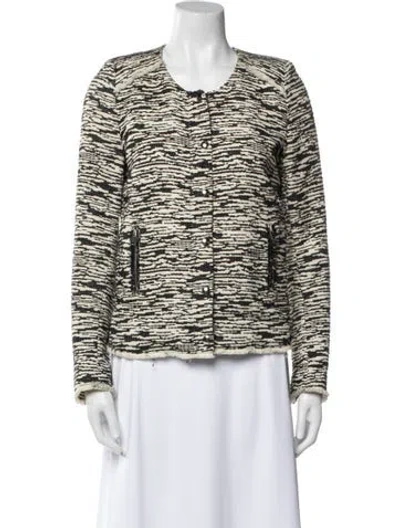 Pre-owned Iro Printed Evening Jacket In Neutral