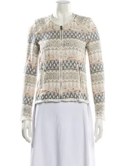 Pre-owned Iro Printed Evening Jacket In Neutral