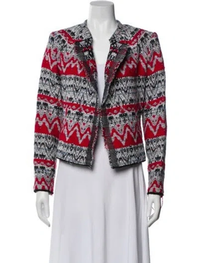Pre-owned Iro Printed Evening Jacket In Red
