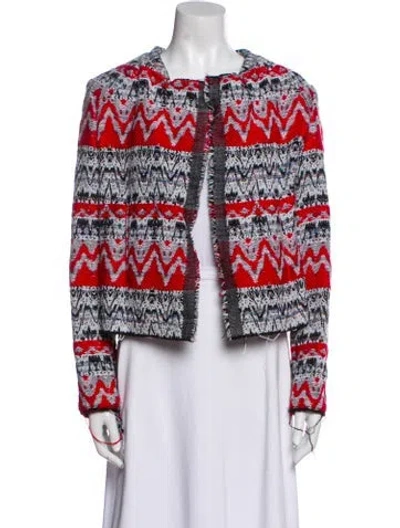 Pre-owned Iro Printed Evening Jacket In White