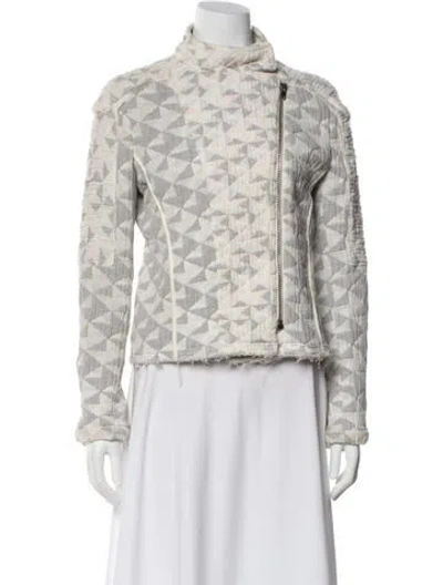 Pre-owned Iro Printed Faux Fur Jacket