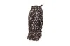 Iro Printed Flounce Wrap Skirt In Multicolor Viscose In Black