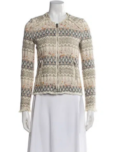 Pre-owned Iro Printed Jacket In Neutrals