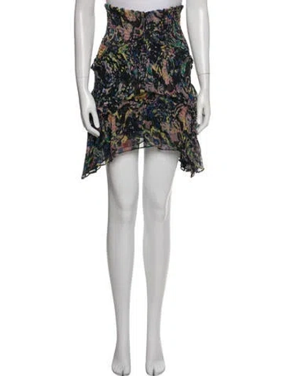 Pre-owned Iro Printed Knee-length Skirt In White