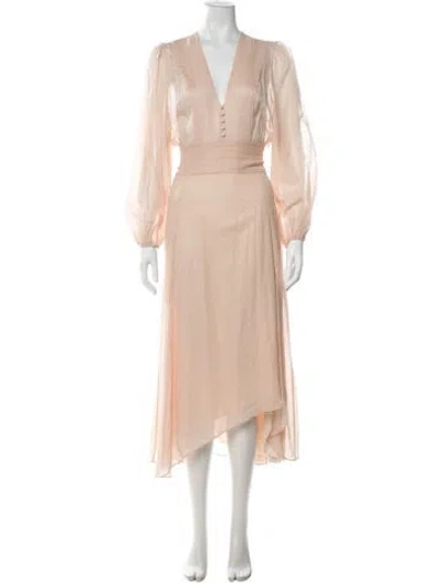 Pre-owned Iro Printed Midi Length Dress In Neutrals