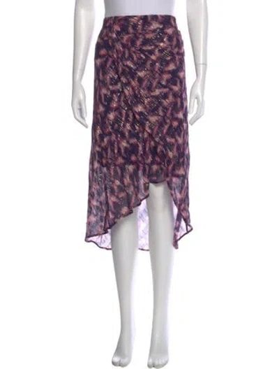 Pre-owned Iro Printed Midi Length Skirt