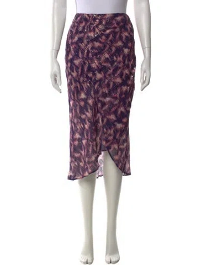 Pre-owned Iro Printed Midi Length Skirt