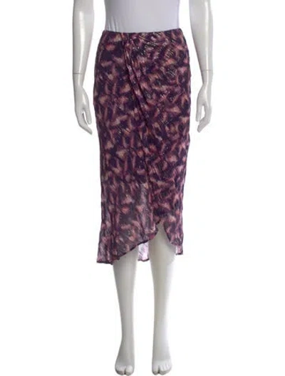 Pre-owned Iro Printed Midi Length Skirt