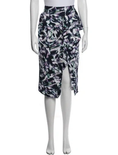 Pre-owned Iro Printed Midi Length Skirt In Multi