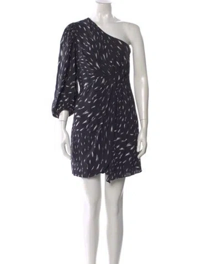 Pre-owned Iro Printed Mini Dress In Black