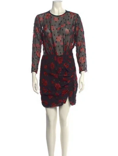 Pre-owned Iro Printed Mini Dress In Multi