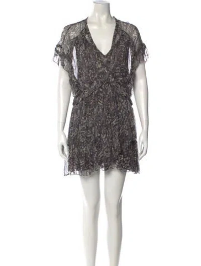 Pre-owned Iro Printed Mini Dress In Multi