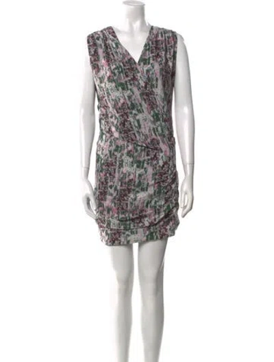 Pre-owned Iro Printed Mini Dress In Multi