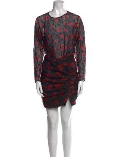 Pre-owned Iro Printed Mini Dress In Multi