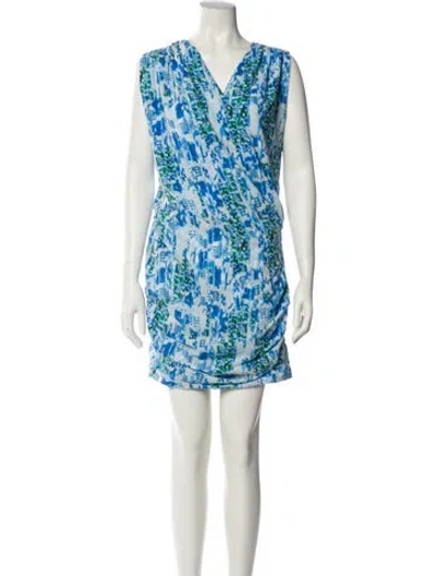 Pre-owned Iro Printed Mini Dress In Multi