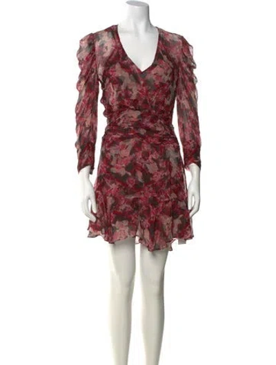 Pre-owned Iro Printed Mini Dress In Multi