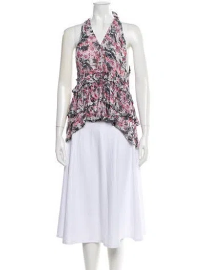 Pre-owned Iro Printed Mini Dress In Multi