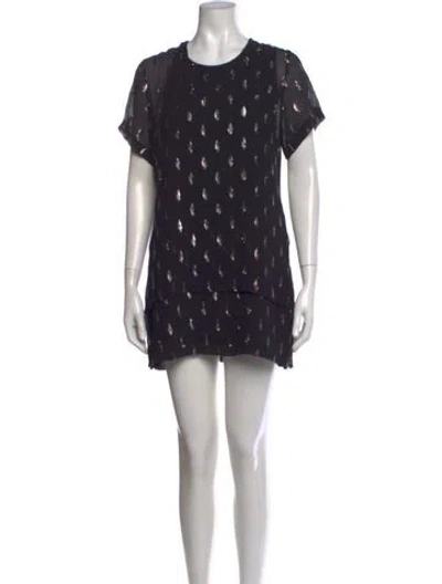 Pre-owned Iro Printed Mini Dress In Multi