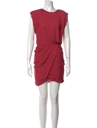 Pre-owned Iro Printed Mini Dress In Pink