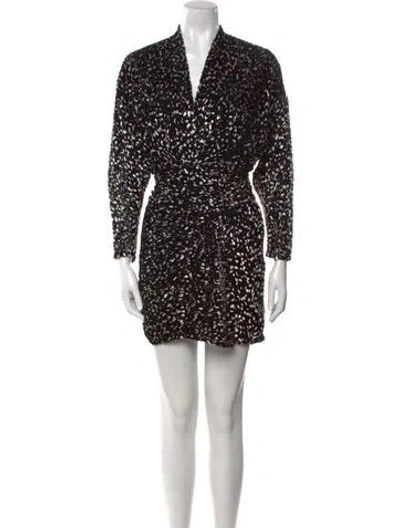 Pre-owned Iro Printed Mini Dress W/ Tags In Multi