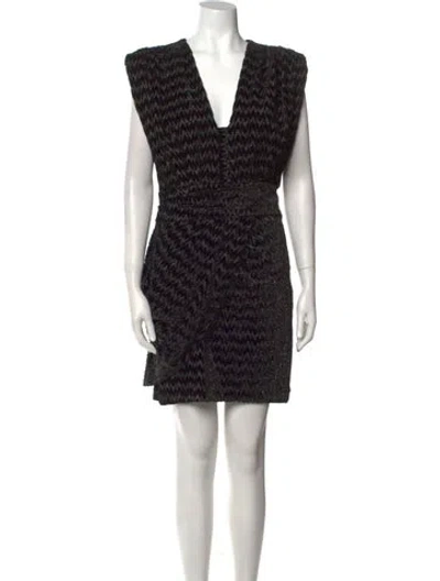 Pre-owned Iro Printed Mini Dress W/ Tags In Multi