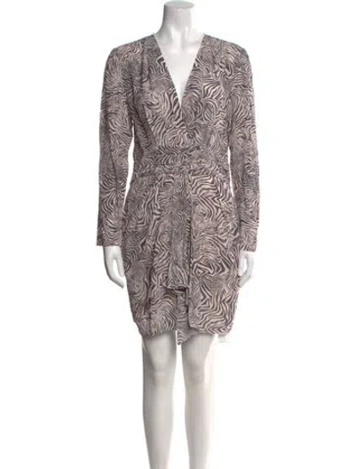 Pre-owned Iro Printed Mini Dress W/ Tags In Pink