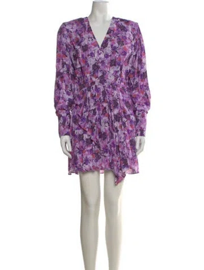 Pre-owned Iro Printed Mini Dress W/ Tags In Pink